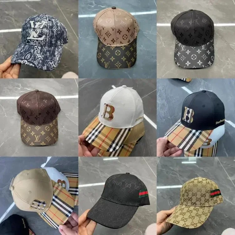 Louis Vuitton LV Gucci Burberry hats