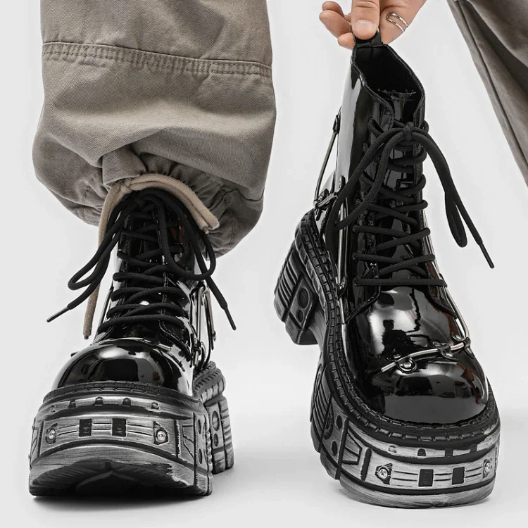 Devanro Leather Ankle Boots